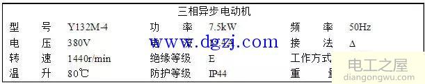 三相異步電動機銘牌參數(shù)技術數(shù)據(jù)