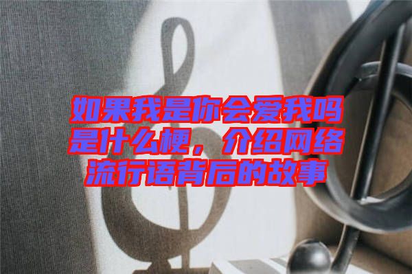 如果我是你會愛我嗎是什么梗，介紹網(wǎng)絡流行語背后的故事