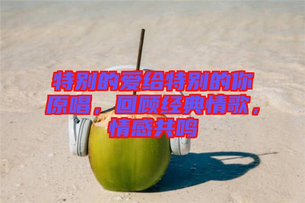 特別的愛給特別的你原唱，回顧經(jīng)典情歌，情感共鳴