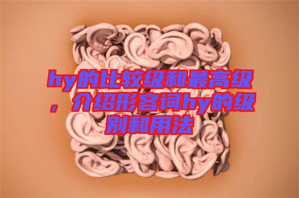 hy的比較級(jí)和最高級(jí)，介紹形容詞hy的級(jí)別和用法