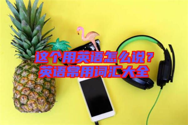 這個(gè)用英語(yǔ)怎么說(shuō)？英語(yǔ)常用詞匯大全