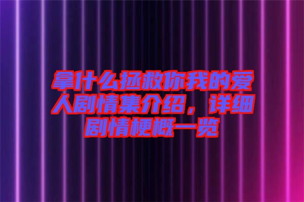 拿什么拯救你我的愛人劇情集介紹，詳細劇情梗概一覽