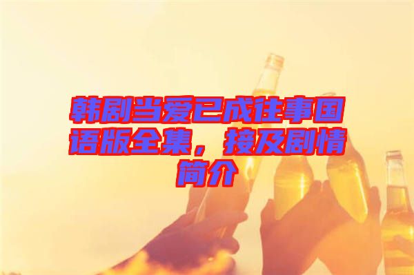 韓劇當(dāng)愛已成往事國語版全集，接及劇情簡介