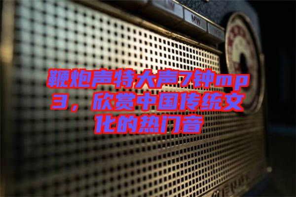 鞭炮聲特大聲7鐘mp3，欣賞中國(guó)傳統(tǒng)文化的熱門(mén)音