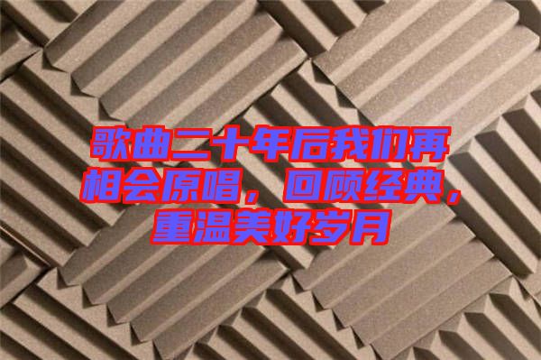 歌曲二十年后我們?cè)傧鄷?huì)原唱，回顧經(jīng)典，重溫美好歲月