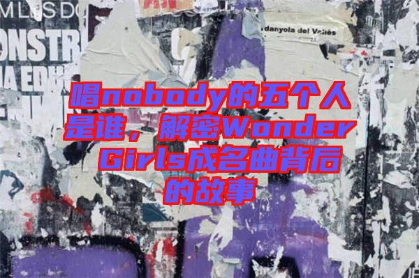 唱nobody的五個(gè)人是誰，解密Wonder Girls成名曲背后的故事