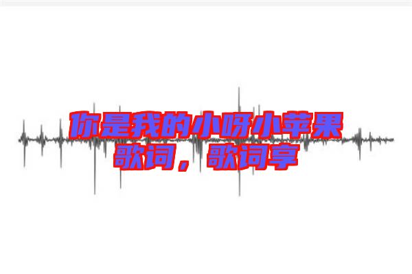 你是我的小呀小蘋果歌詞，歌詞享
