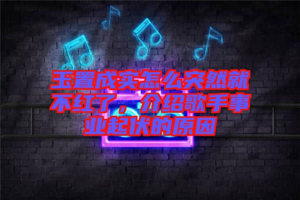 玉置成實怎么突然就不紅了，介紹歌手事業(yè)起伏的原因