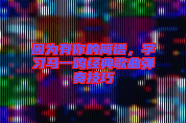 因?yàn)橛心愕暮?jiǎn)譜，學(xué)習(xí)馬一鳴經(jīng)典歌曲彈奏技巧