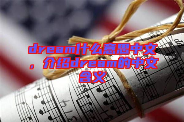 dream什么意思中文，介紹dream的中文含義