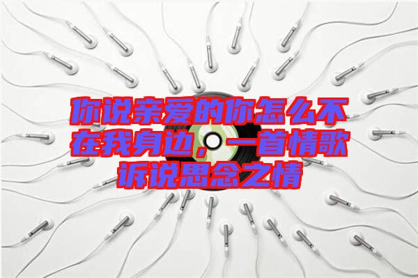 你說(shuō)親愛(ài)的你怎么不在我身邊，一首情歌訴說(shuō)思念之情