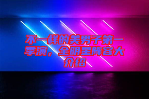 不一樣的美男子第一季演，全明星陣容大介紹