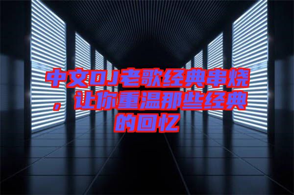 中文DJ老歌經(jīng)典串燒，讓你重溫那些經(jīng)典的回憶