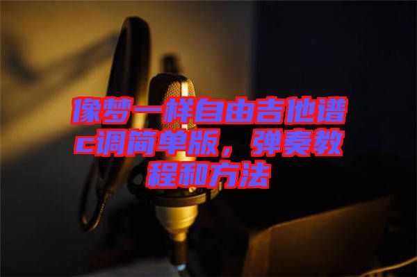 像夢一樣自由吉他譜c調簡單版，彈奏教程和方法