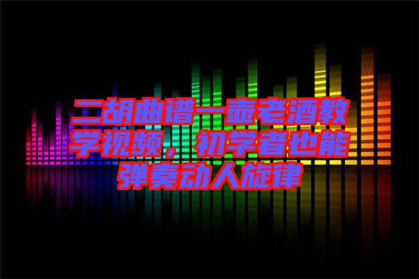 二胡曲譜一壺老酒教學(xué)視頻，初學(xué)者也能彈奏動人旋律