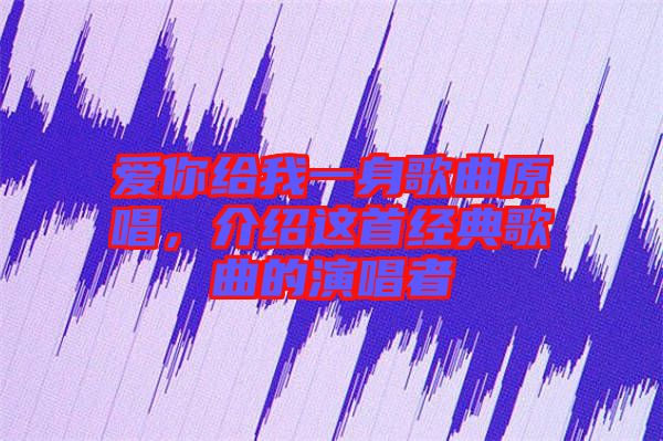 愛你給我一身歌曲原唱，介紹這首經(jīng)典歌曲的演唱者
