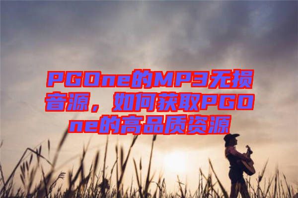 PGOne的MP3無(wú)損音源，如何獲取PGOne的高品質(zhì)資源