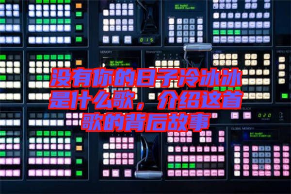 沒有你的日子冷冰冰是什么歌，介紹這首歌的背后故事
