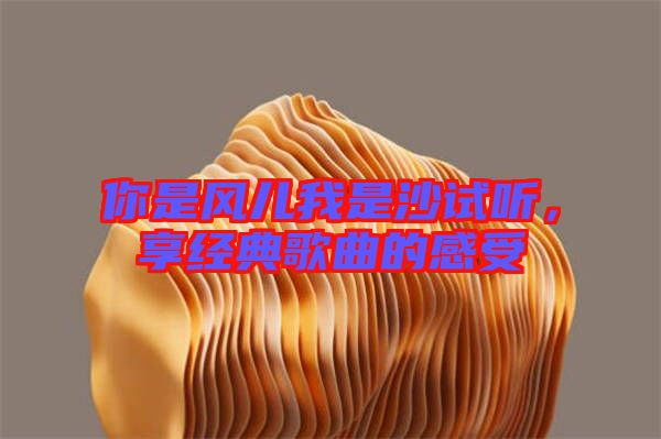 你是風(fēng)兒我是沙試聽，享經(jīng)典歌曲的感受