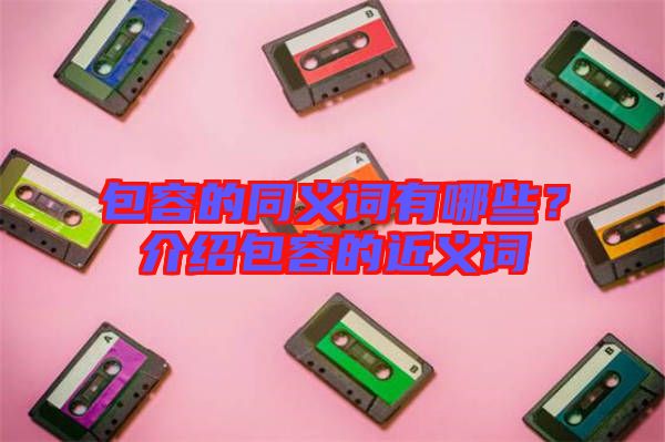 包容的同義詞有哪些？介紹包容的近義詞