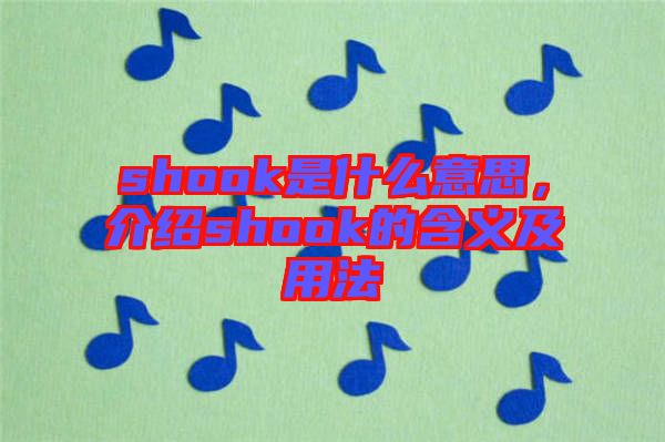 shook是什么意思，介紹shook的含義及用法