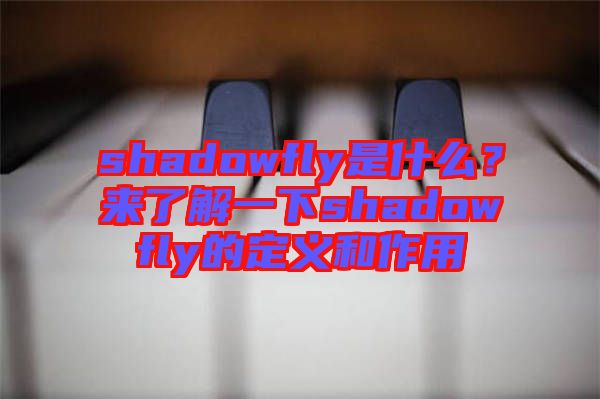 shadowfly是什么？來(lái)了解一下shadowfly的定義和作用