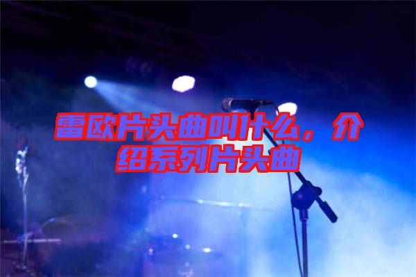 雷歐片頭曲叫什么，介紹系列片頭曲