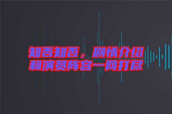 知否知否，劇情介紹和演員陣容一網(wǎng)打盡