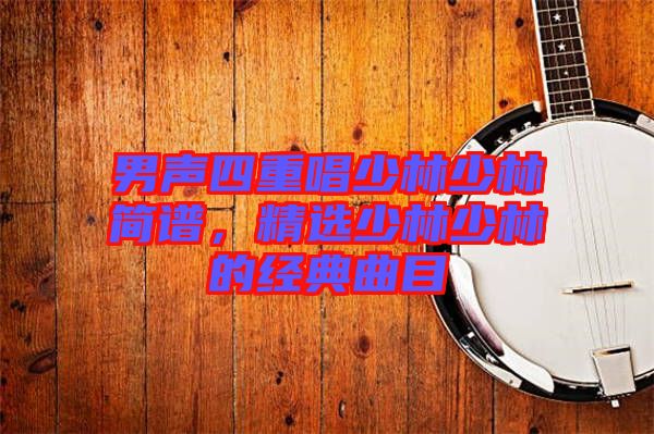 男聲四重唱少林少林簡譜，精選少林少林的經(jīng)典曲目