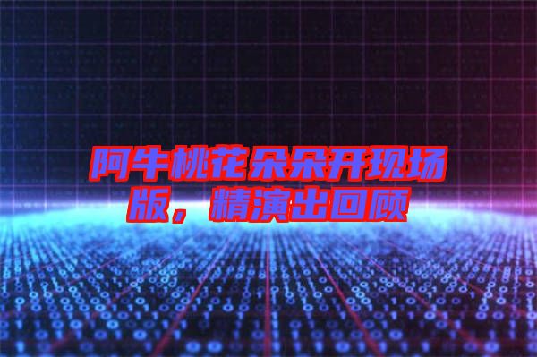 阿牛桃花朵朵開現(xiàn)場(chǎng)版，精演出回顧