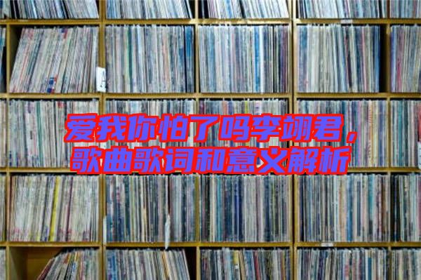 愛(ài)我你怕了嗎李翊君，歌曲歌詞和意義解析