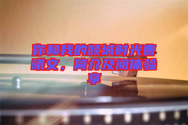 你和我的傾城時光曹曦文，簡介及閱體驗(yàn)享