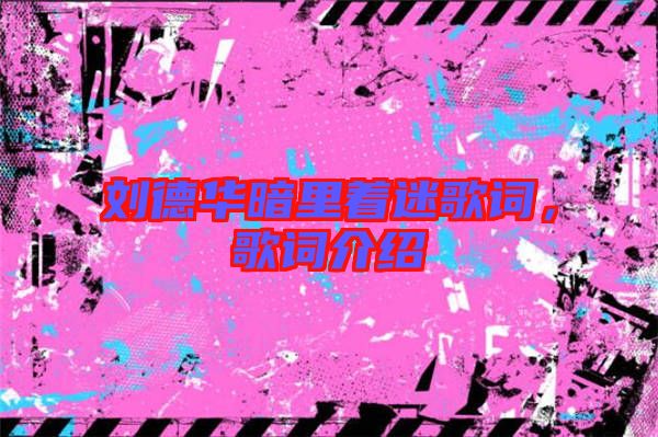 劉德華暗里著迷歌詞，歌詞介紹