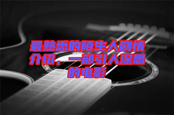 最熟悉的陌生人劇情介紹，一部引人深思的電影