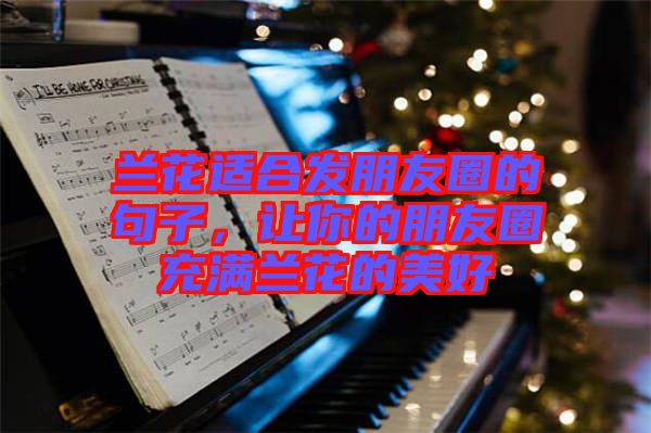 蘭花適合發(fā)朋友圈的句子，讓你的朋友圈充滿蘭花的美好