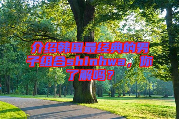 介紹韓國最經(jīng)典的男子組合shinhwa，你了解嗎？