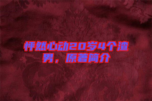 怦然心動20歲4個渣男，原著簡介