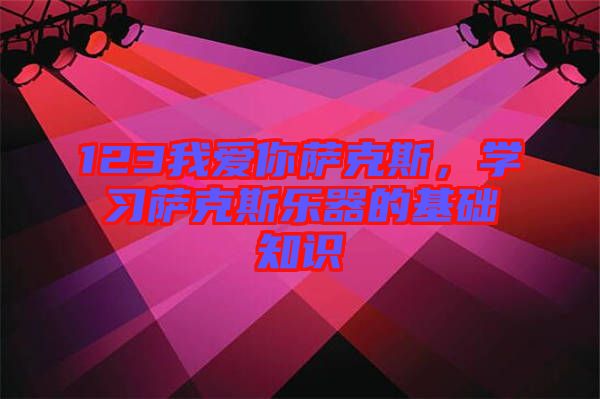 123我愛(ài)你薩克斯，學(xué)習(xí)薩克斯樂(lè)器的基礎(chǔ)知識(shí)