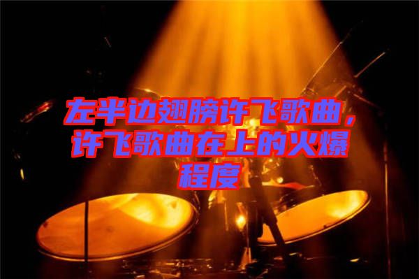 左半邊翅膀許飛歌曲，許飛歌曲在上的火爆程度