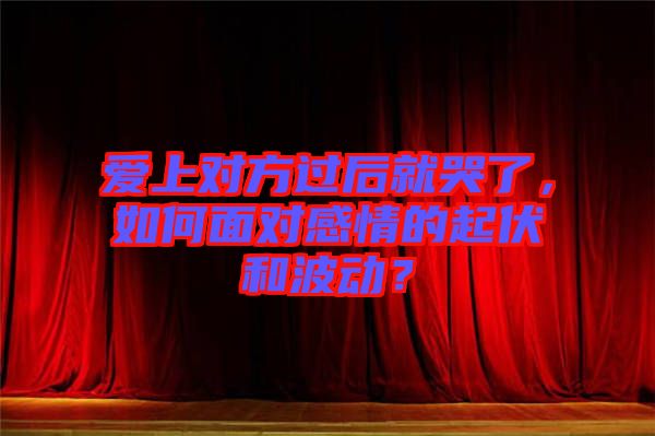 愛(ài)上對(duì)方過(guò)后就哭了，如何面對(duì)感情的起伏和波動(dòng)？