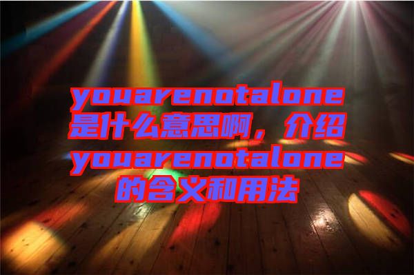 youarenotalone是什么意思啊，介紹youarenotalone的含義和用法