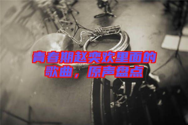 青春期趙奕歡里面的歌曲，原聲盤點