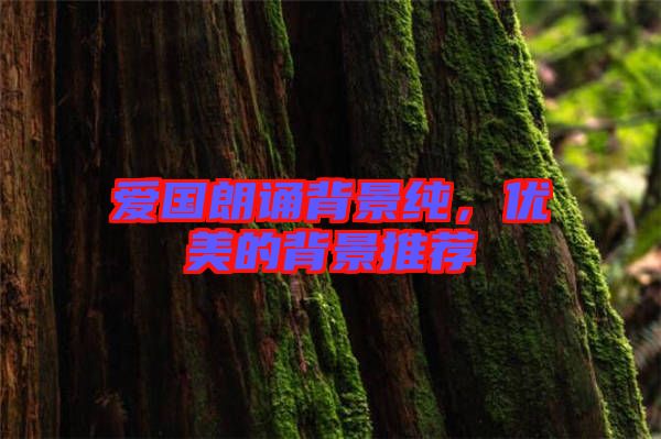 愛國朗誦背景純，優(yōu)美的背景推薦