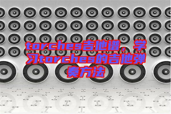 torches吉他譜，學習torches的吉他彈奏方法