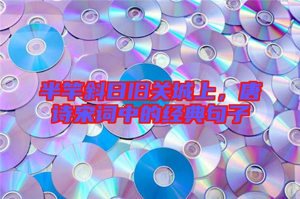 半竿斜日舊關城上，唐詩宋詞中的經典句子