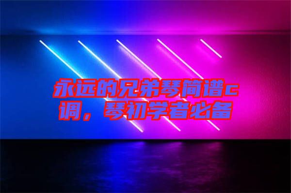 永遠的兄弟琴簡譜c調(diào)，琴初學者必備