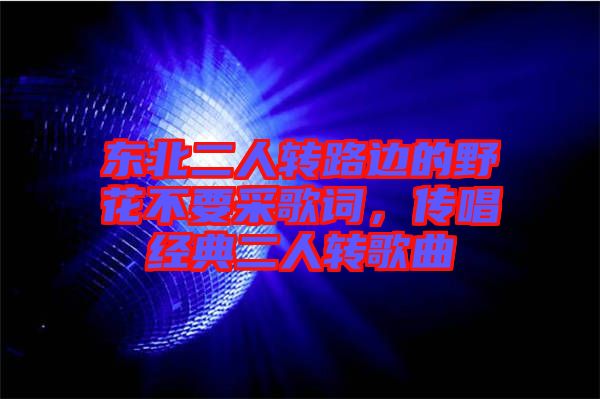 東北二人轉(zhuǎn)路邊的野花不要采歌詞，傳唱經(jīng)典二人轉(zhuǎn)歌曲