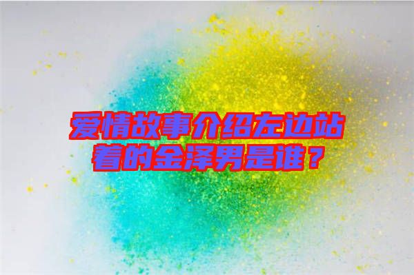 愛情故事介紹左邊站著的金澤男是誰？