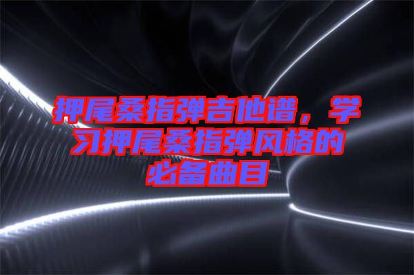 押尾桑指彈吉他譜，學習押尾桑指彈風格的必備曲目