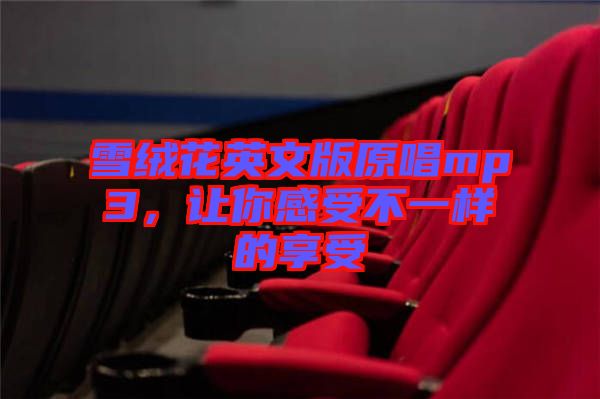 雪絨花英文版原唱mp3，讓你感受不一樣的享受
